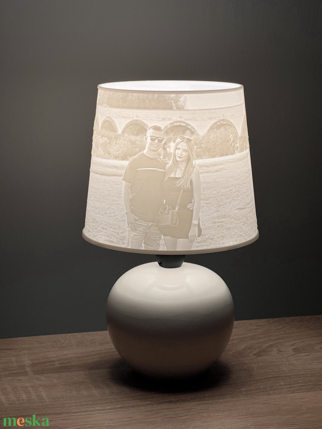 Egyedi fényképes okos lámpa - fehér - esküvő - emlék & ajándék - album & fotóalbum - Meska.hu