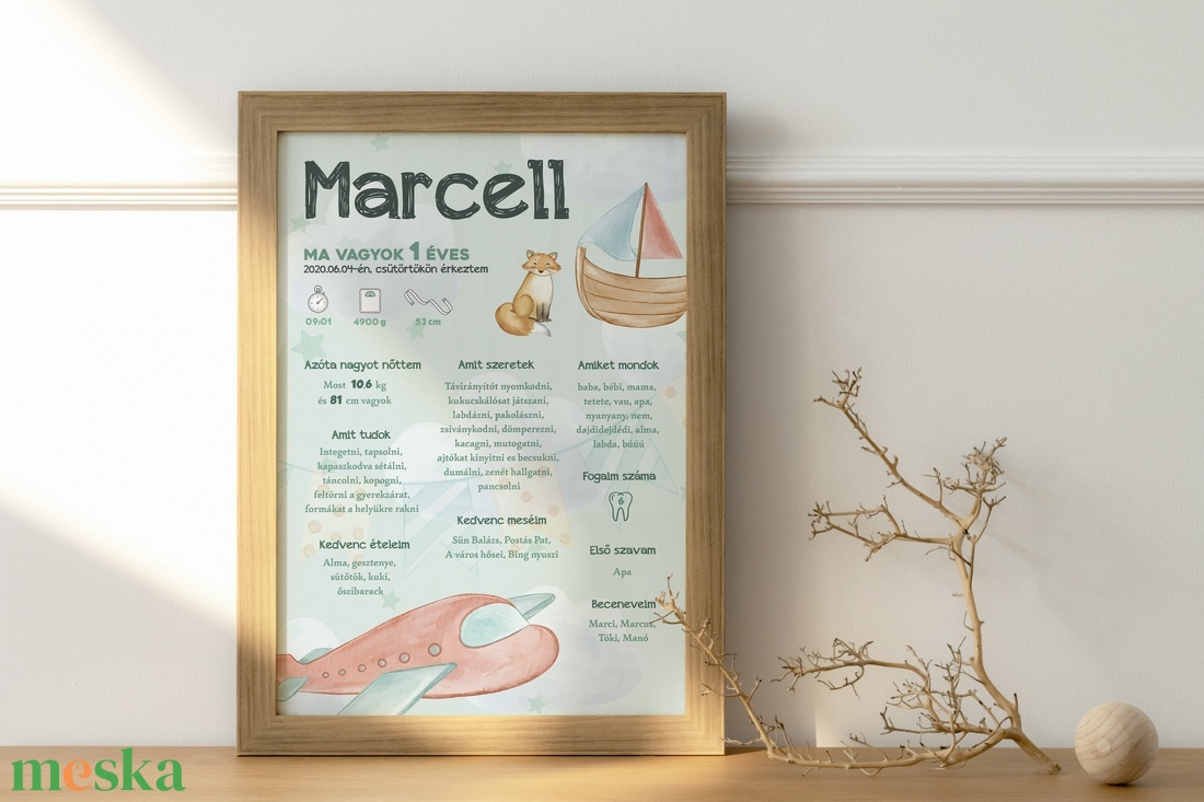 Első születésnapom - Fiús baba poszter - Marcell - művészet - grafika & illusztráció - digitális - Meska.hu Első születésnapom - Fiús baba poszter - Marcell - művészet - grafika & illusztráció - digitális - Meska.hu