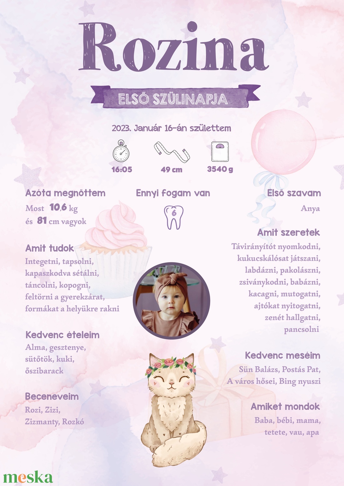 Első születésnapom - Lányos baba poszter - Rozina - művészet - grafika & illusztráció - digitális - Meska.hu Első születésnapom - Lányos baba poszter - Rozina - művészet - grafika & illusztráció - digitális - Meska.hu
