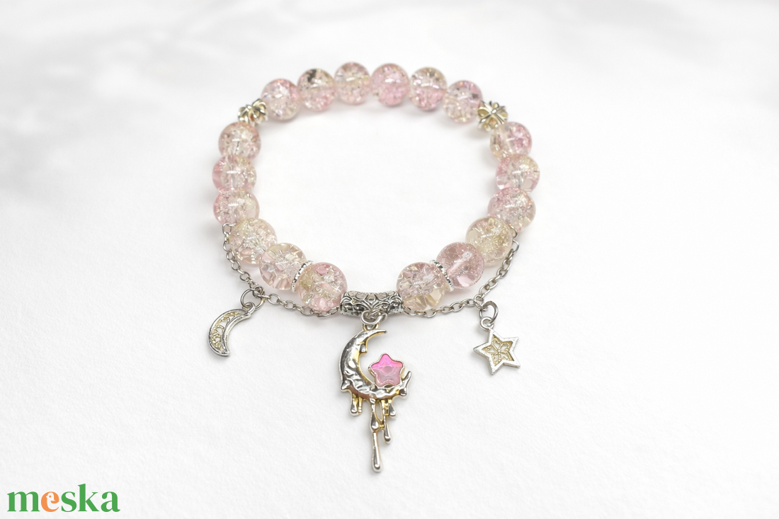 Holdas gyöngykarkötő - ékszer - karkötő - gyöngyös karkötő - Meska.hu