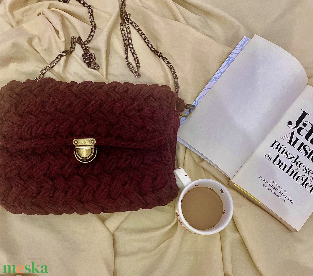 Horgolt táska (Confidence Bag) - táska & tok - kézitáska & válltáska - kézitáska - Meska.hu