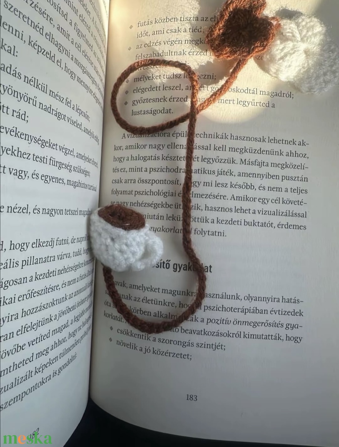 Horgolt kávéscsésze könyvjelző � kézműves ajándék könyvmolyoknak ????� - könyv & zene - könyvjelző - Meska.hu