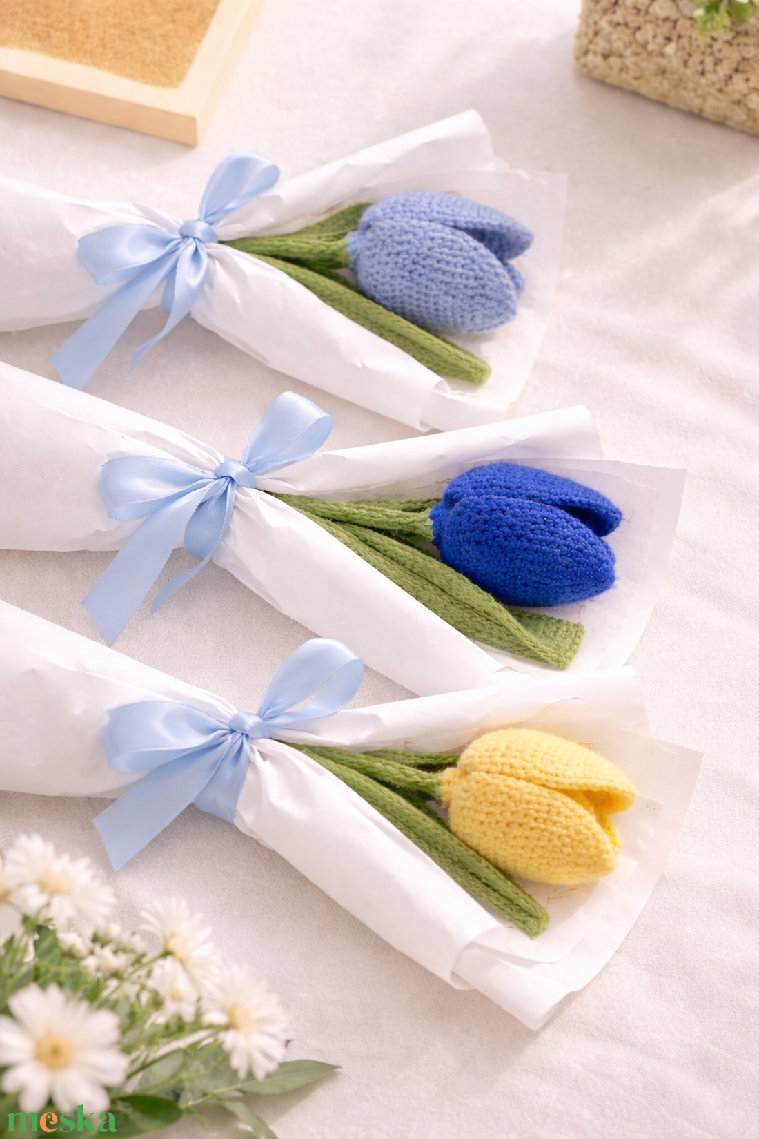 Egyszálas Tulipán Csomagolva - otthon & életmód - dekoráció - asztal és polc dekoráció - asztaldísz - Meska.hu