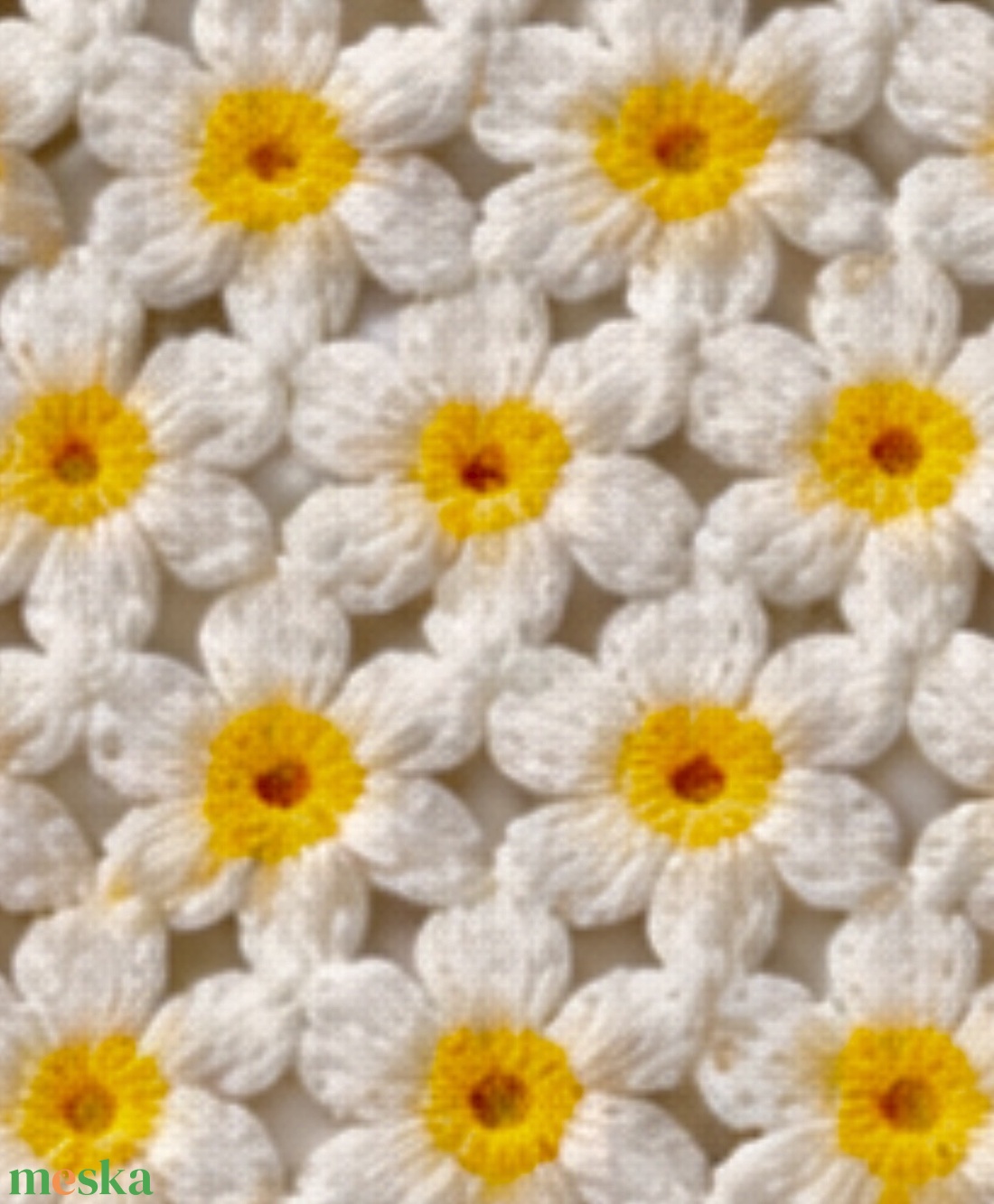 Margaréta felső � horgolt virágmintás nyári top - ruha & divat - női ruha - top - Meska.hu