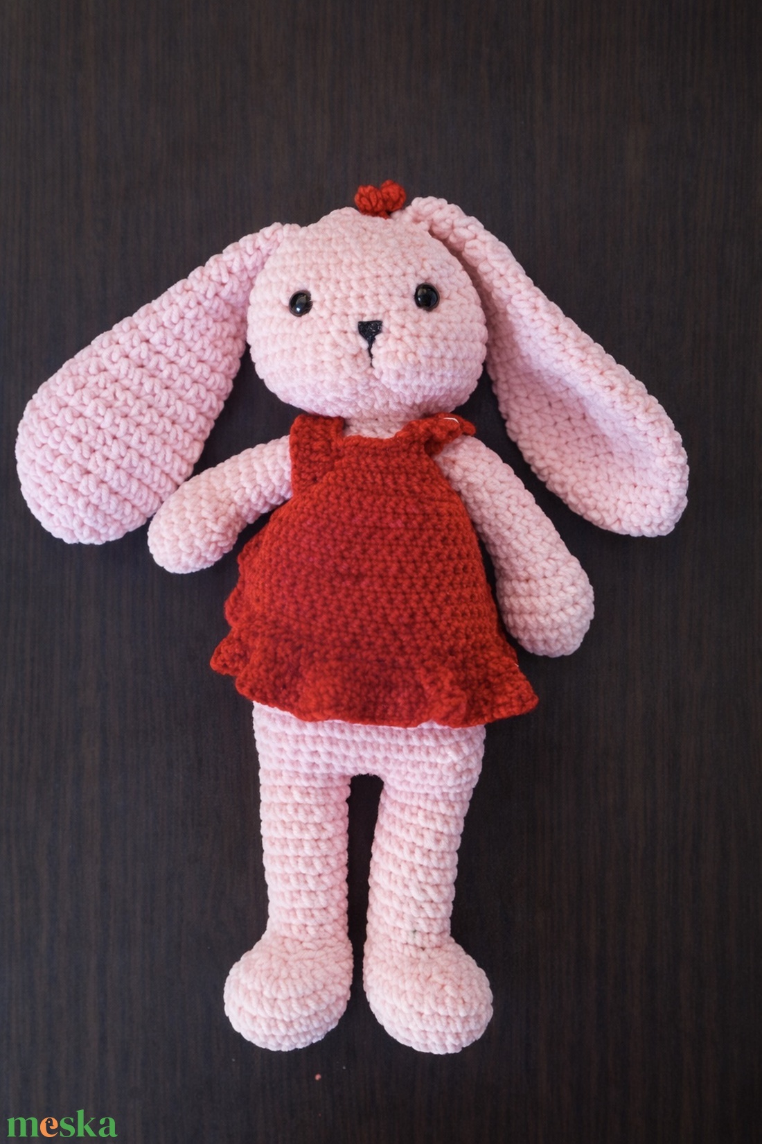 Horgolt nyuszi baba ruhával és cipővel � kézműves ajándék- amigurumi- kis nyuszika - játék & sport - plüssállat & játékfigura - nyuszi - Meska.hu