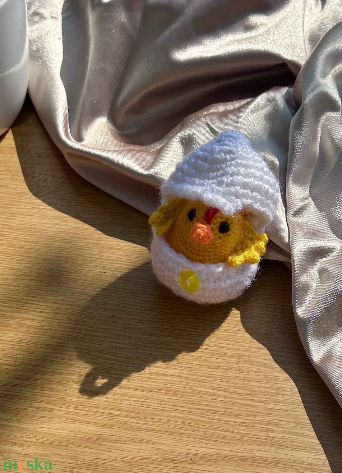 Horgolt húsvéti csibe tojásban � kézműves húsvéti dekoráció - játék & sport - plüssállat & játékfigura - más figura - Meska.hu