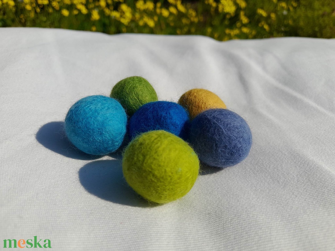 6db-os nemezgolyó szett - játék & sport - készségfejlesztő és logikai játék - montessori szivárvány, waldorf játékok - Meska.hu 6db-os nemezgolyó szett - játék & sport - készségfejlesztő és logikai játék - montessori szivárvány, waldorf játékok - Meska.hu