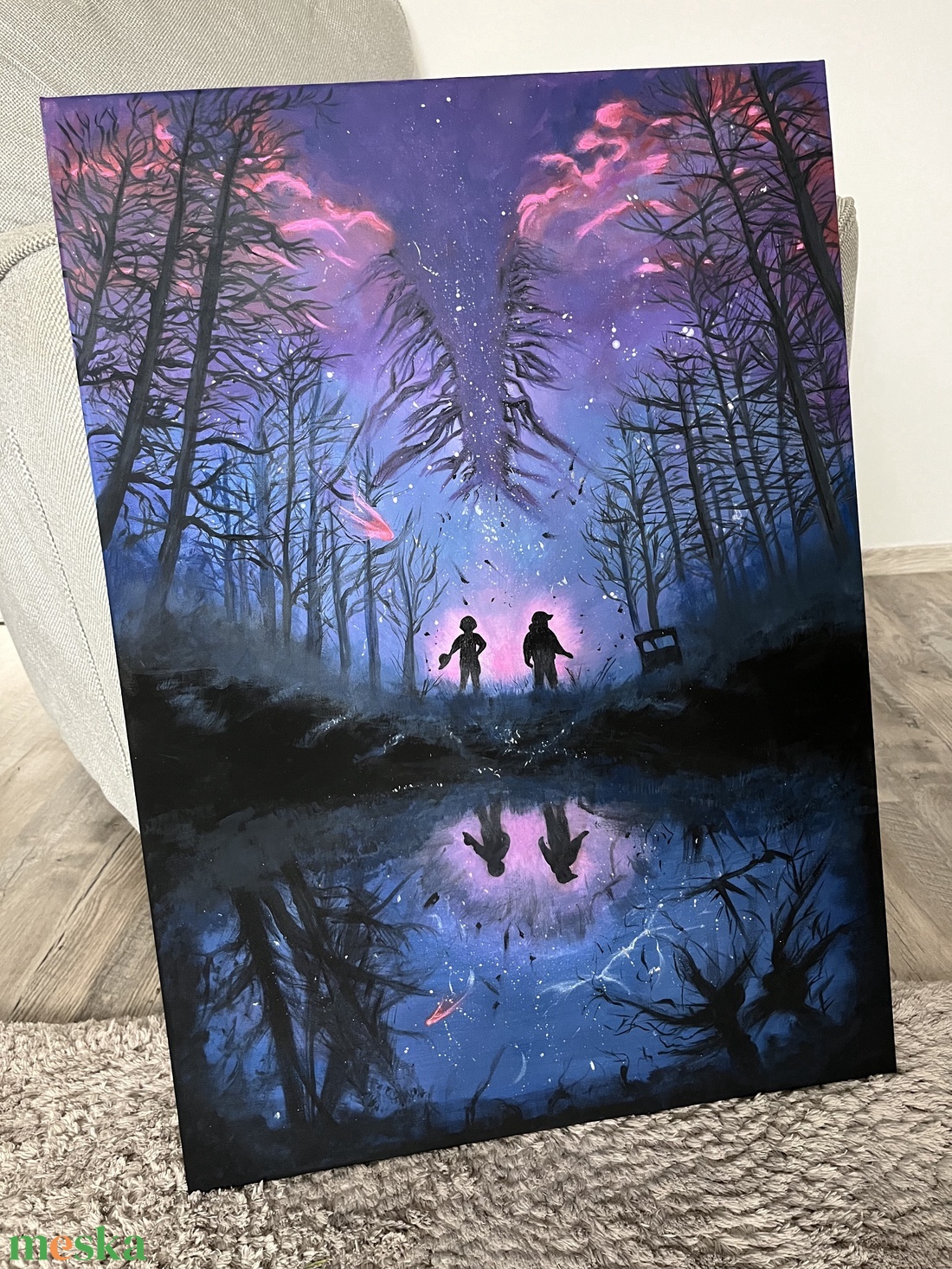 Stranger things festmény - művészet - festmény - akril - Meska.hu