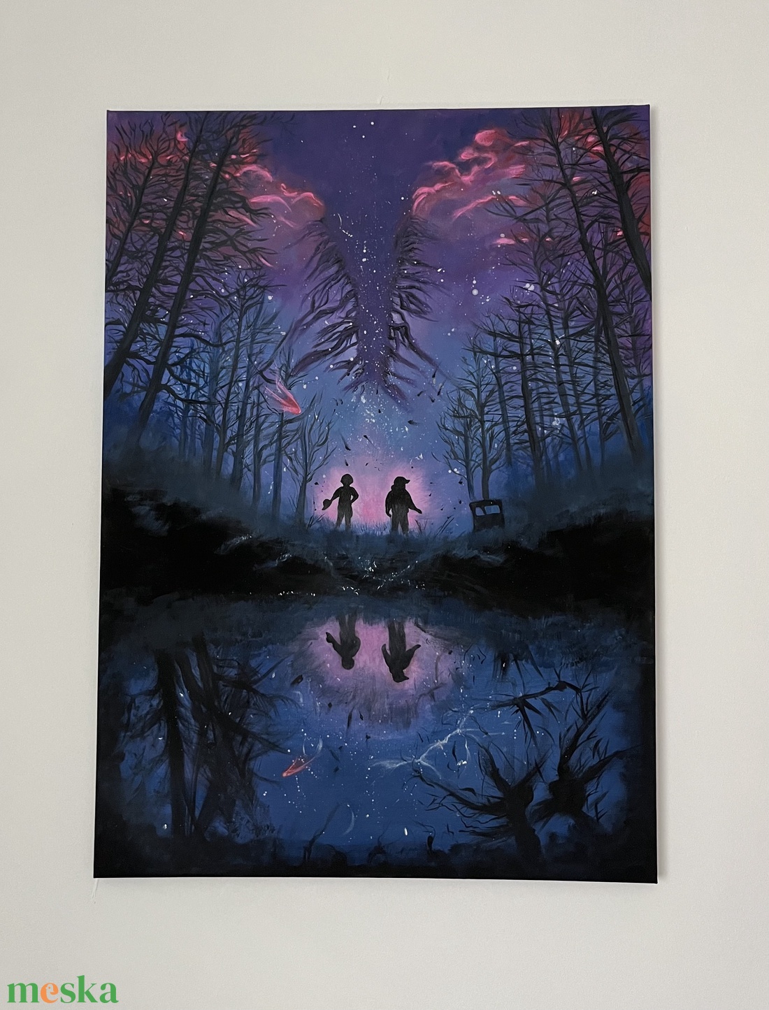Stranger things festmény - művészet - festmény - akril - Meska.hu