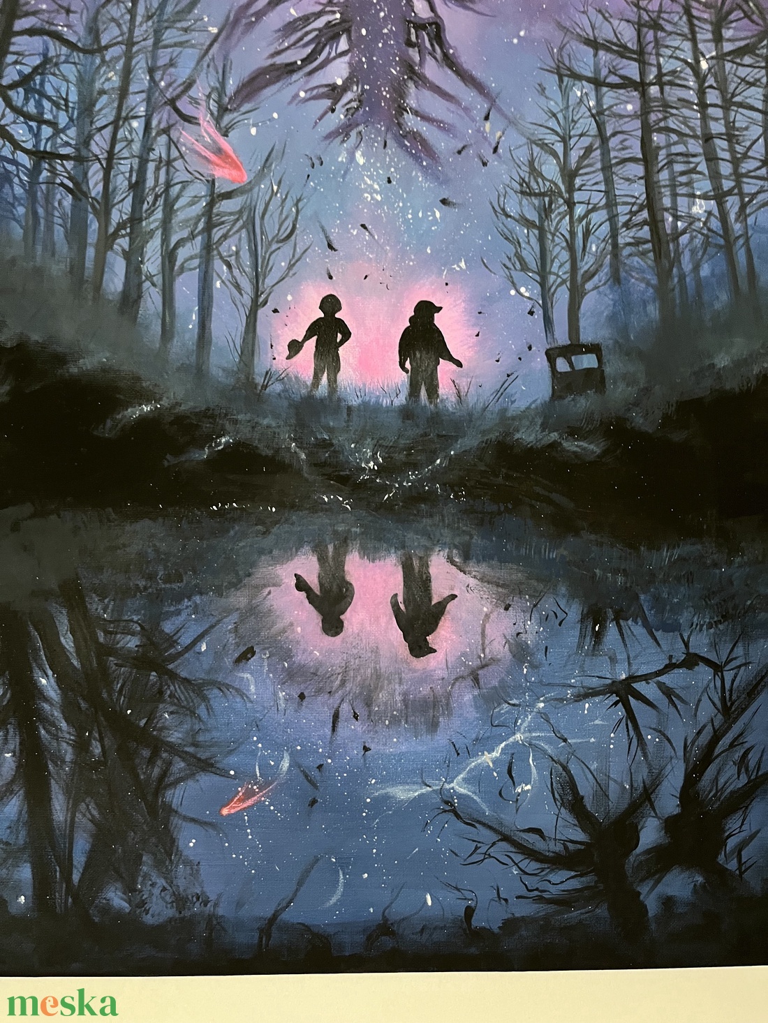 Stranger things festmény - művészet - festmény - akril - Meska.hu