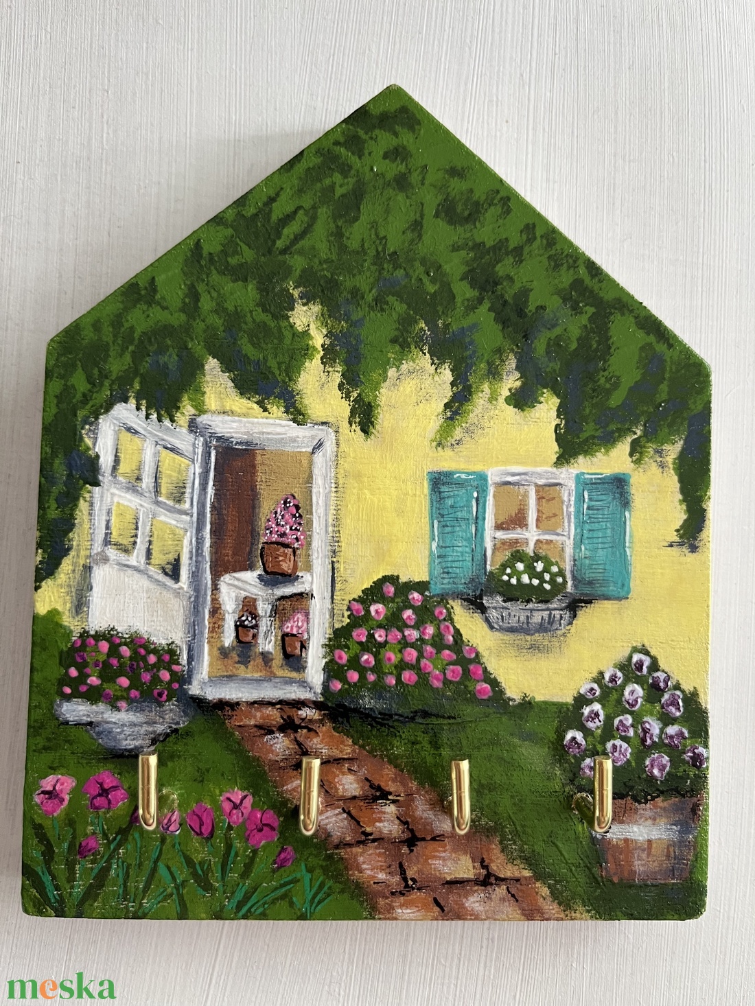 Fali kulcstartó 1. - otthon & életmód - dekoráció - fali és függő dekoráció - fali kulcstartó - Meska.hu