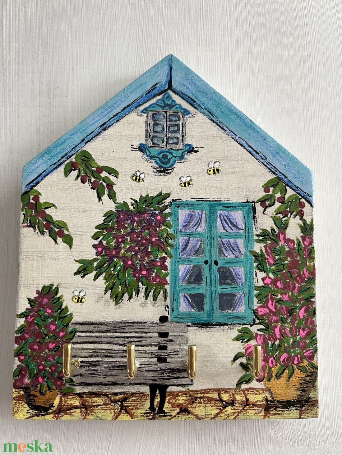 Fali kulcstartó 2. - otthon & életmód - dekoráció - fali és függő dekoráció - fali kulcstartó - Meska.hu