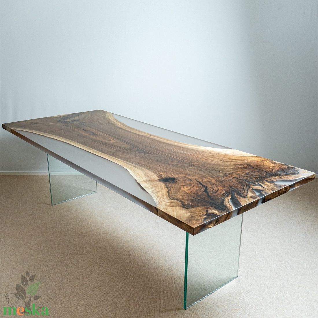 Diófa epexy étkezőasztal - otthon & életmód - bútor - asztal - Meska.hu