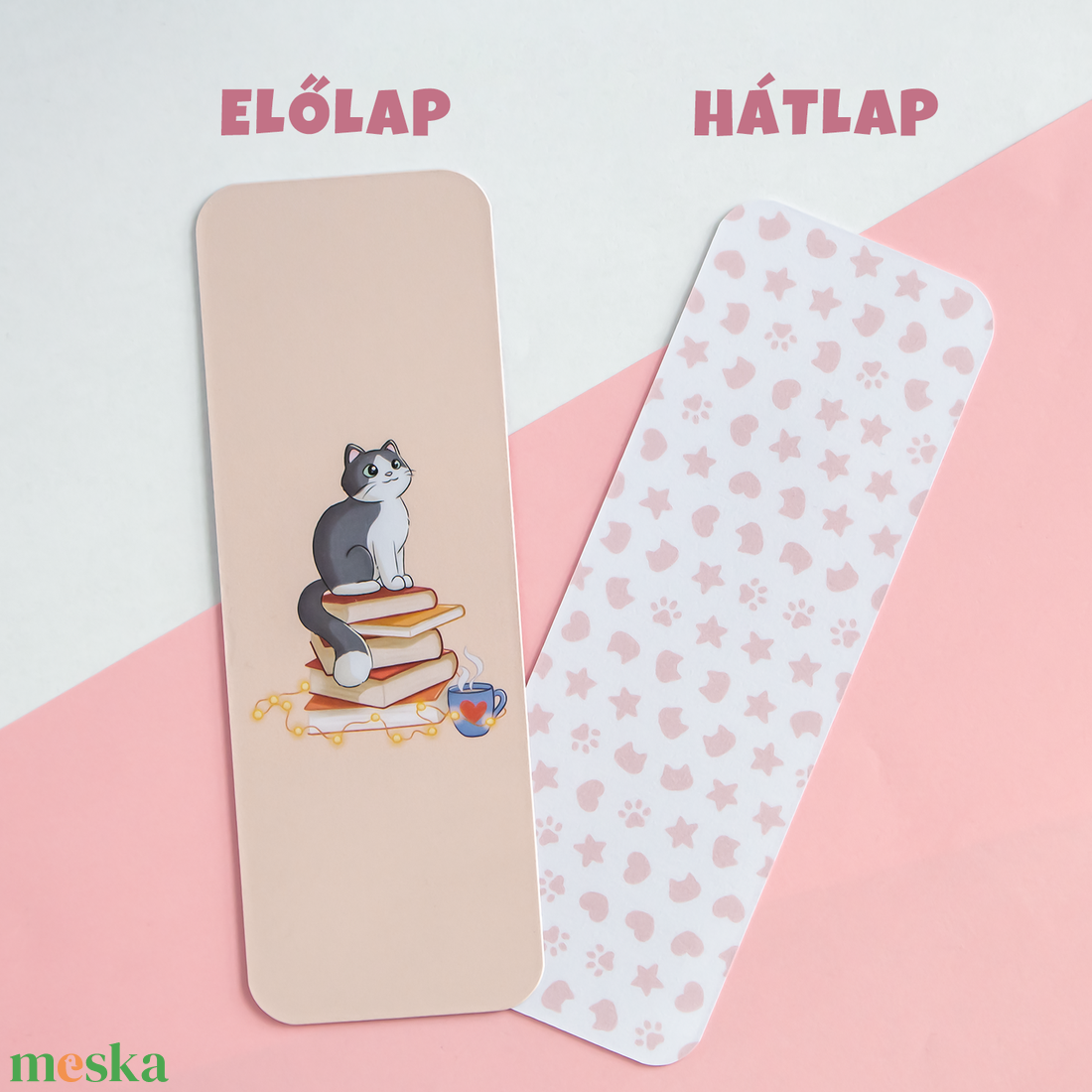 Cicák könyveken könyvjelző - könyv & zene - könyvjelző - Meska.hu