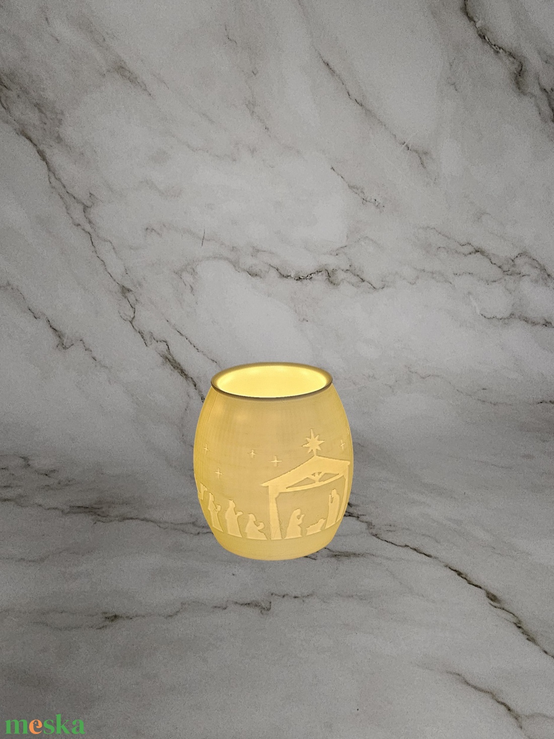 Karácsonyi mécsestartó  - otthon & életmód - gyertya, illat, aroma - mécses és mécsestartó - Meska.hu