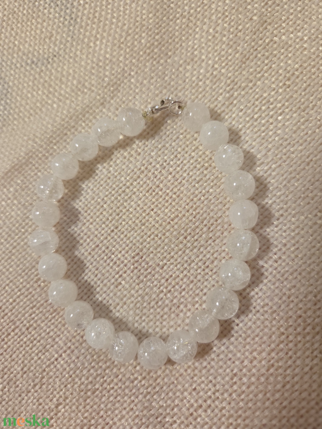 Roppantott hegyikristály karkötő  - ékszer - karkötő - ásványkarkötő - Meska.hu