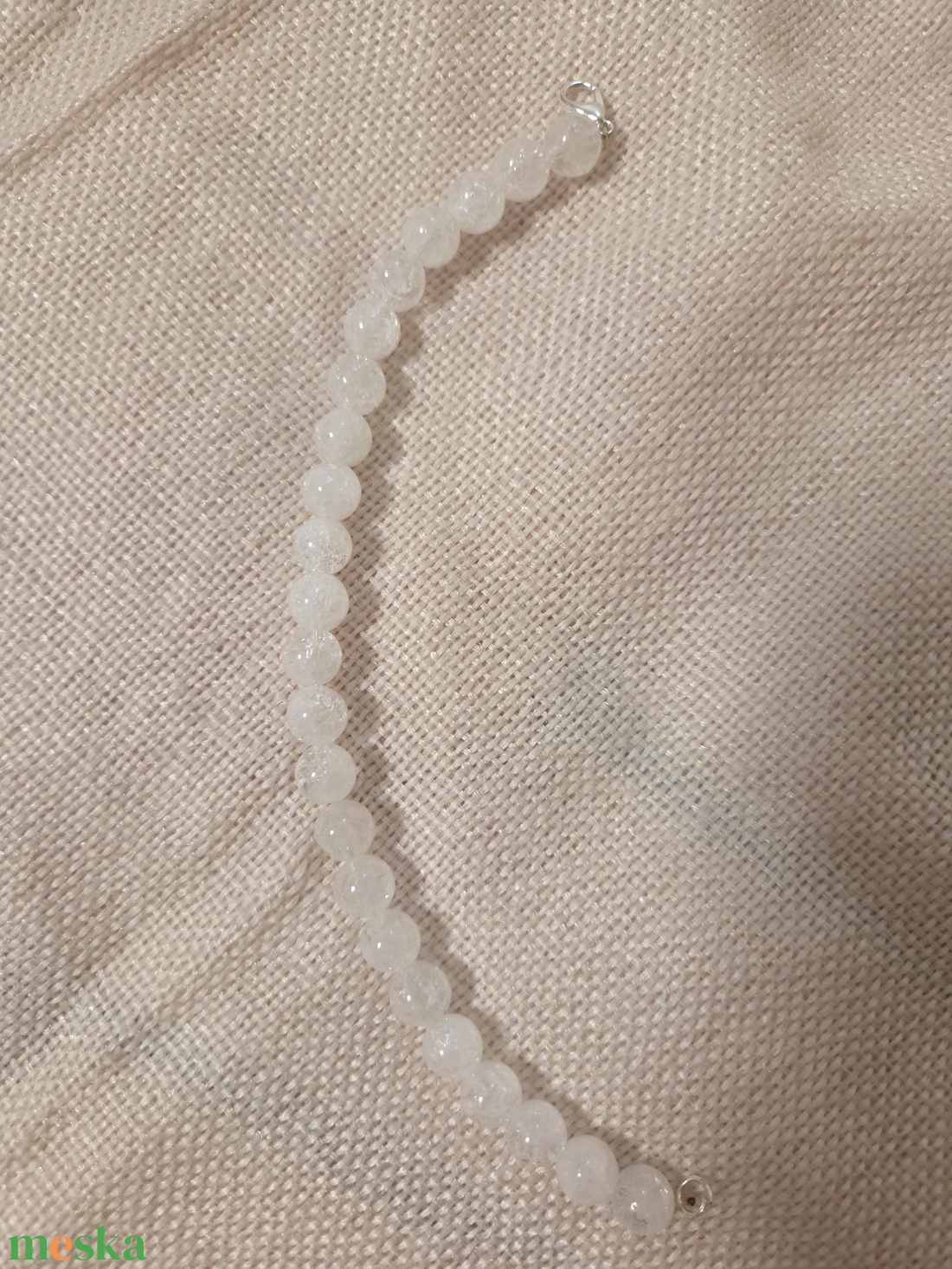 Roppantott hegyikristály karkötő  - ékszer - karkötő - ásványkarkötő - Meska.hu