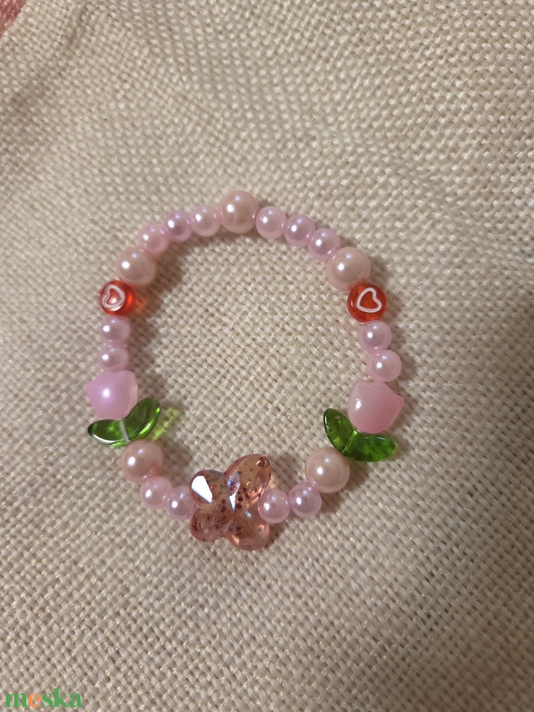 Kislány karkötő  - ékszer - karkötő - gyöngyös karkötő - Meska.hu