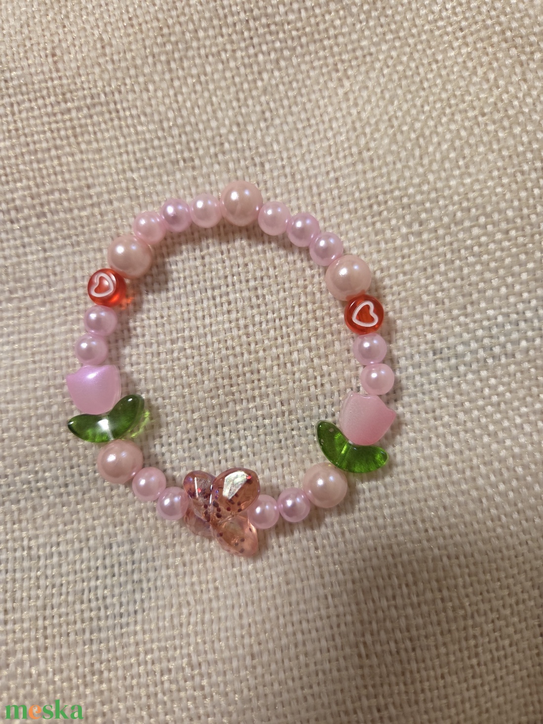 Kislány karkötő  - ékszer - karkötő - gyöngyös karkötő - Meska.hu