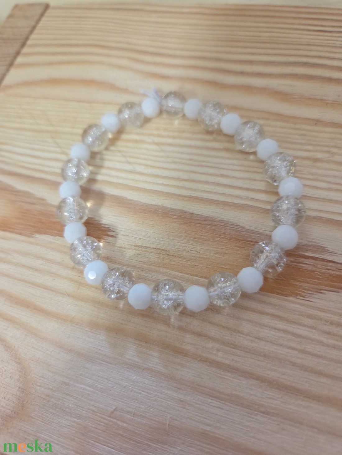 Angyalok és démonok karkötőszett Fehér angyal  - ékszer - karkötő - gyöngyös karkötő - Meska.hu