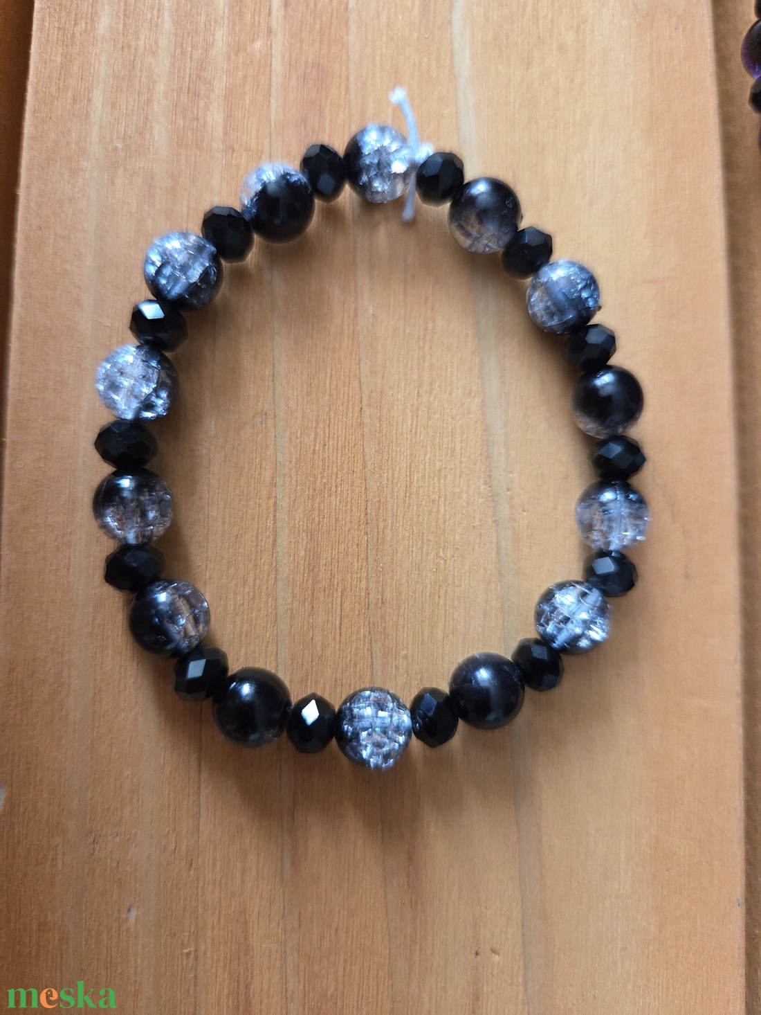 Angyalok és démonok karkötőszett Fekete démon  - ékszer - karkötő - gyöngyös karkötő - Meska.hu