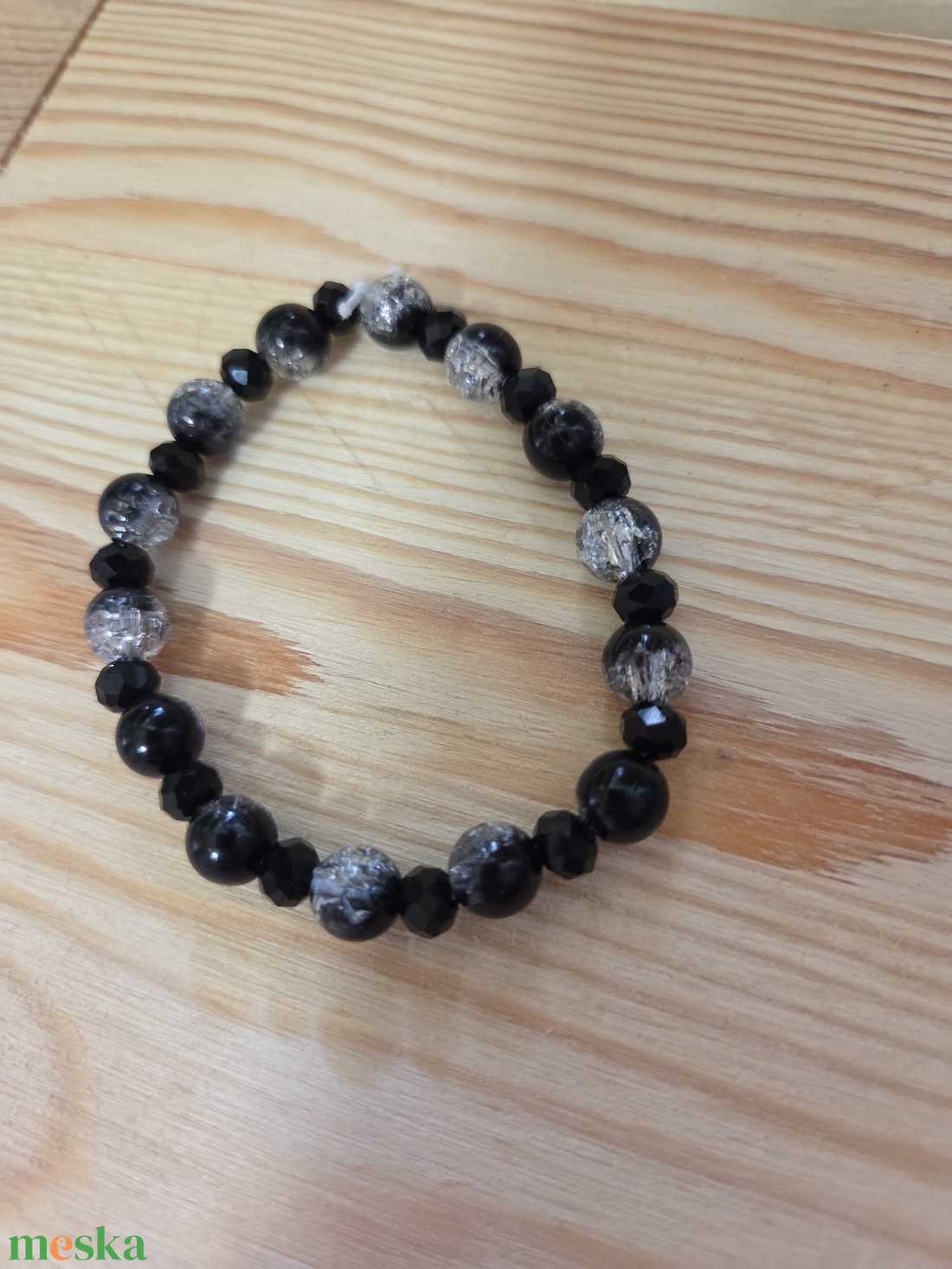 Angyalok és démonok karkötőszett Fekete démon  - ékszer - karkötő - gyöngyös karkötő - Meska.hu