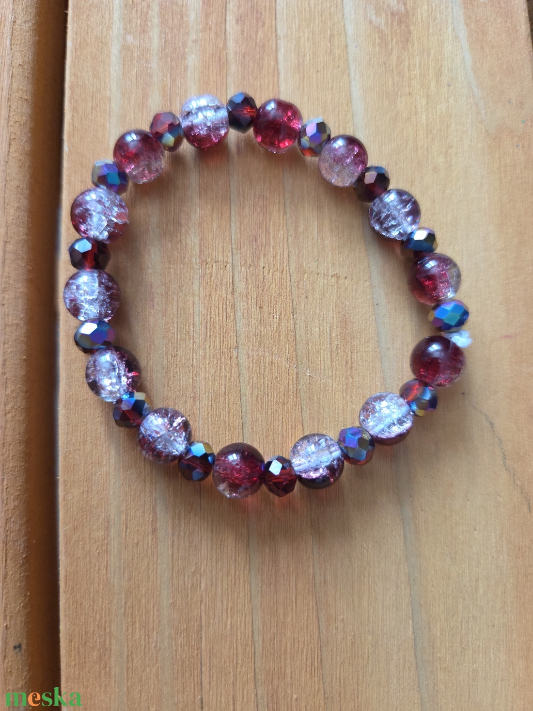 Angyalok és démonok karkötőszett Vörös démon  - ékszer - karkötő - gyöngyös karkötő - Meska.hu