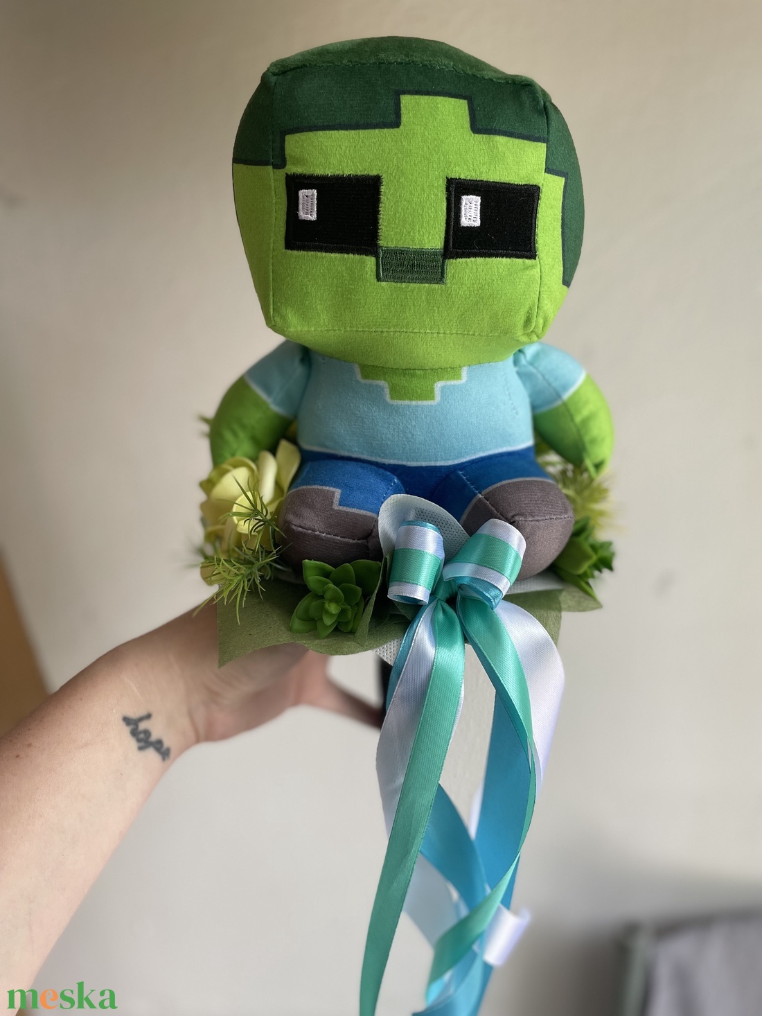 Minecraft csokor - otthon & életmód - dekoráció - virágdísz és tartó - csokor & virágdísz - Meska.hu Minecraft csokor - otthon & életmód - dekoráció - virágdísz és tartó - csokor & virágdísz - Meska.hu