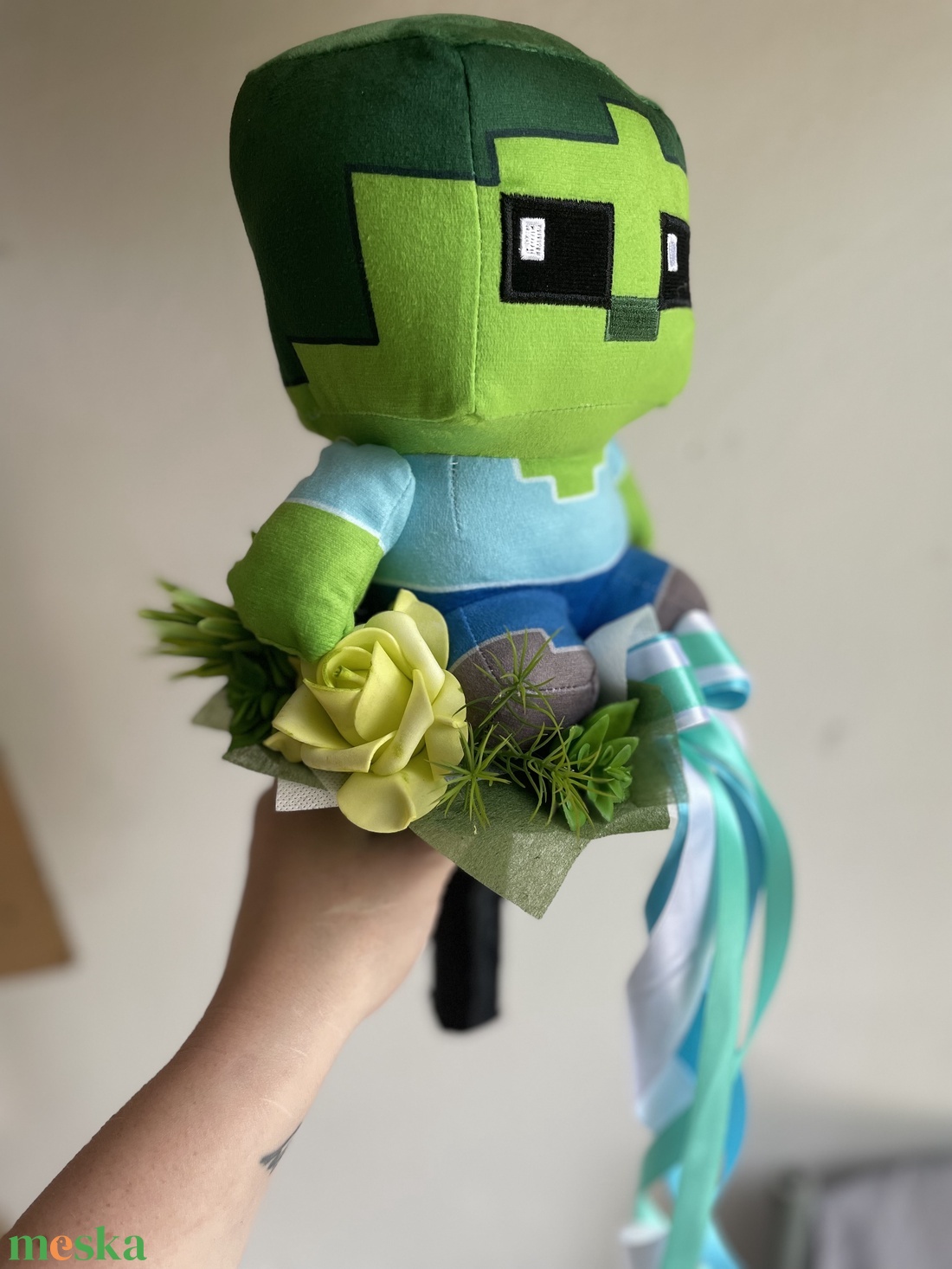 Minecraft csokor - otthon & életmód - dekoráció - virágdísz és tartó - csokor & virágdísz - Meska.hu Minecraft csokor - otthon & életmód - dekoráció - virágdísz és tartó - csokor & virágdísz - Meska.hu