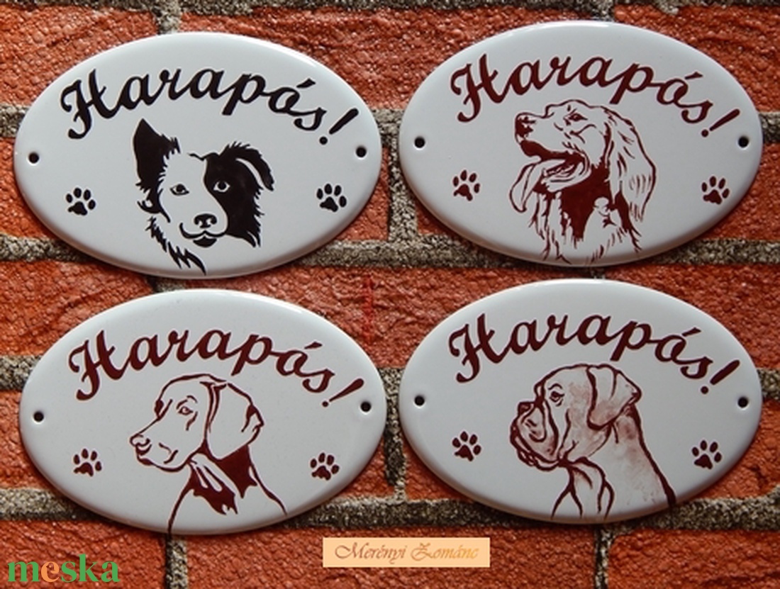 Harapós kutya tábla. - otthon & lakás - ház & kert - névtábla - Meska.hu Harapós kutya tábla. - otthon & lakás - ház & kert - névtábla - Meska.hu