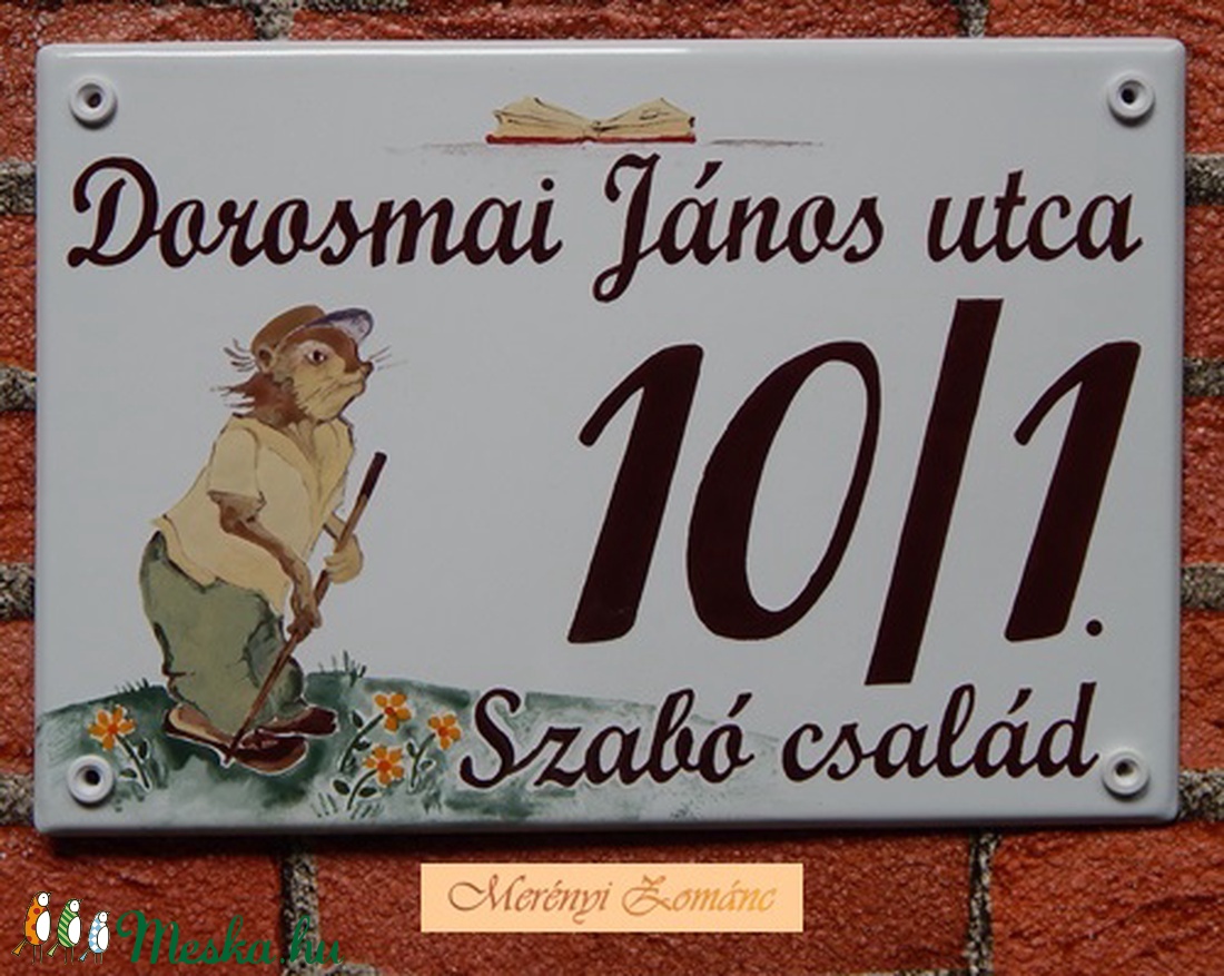 Tűzzománc házszám táblák. - - Meska.hu Tűzzománc házszám táblák. - - Meska.hu