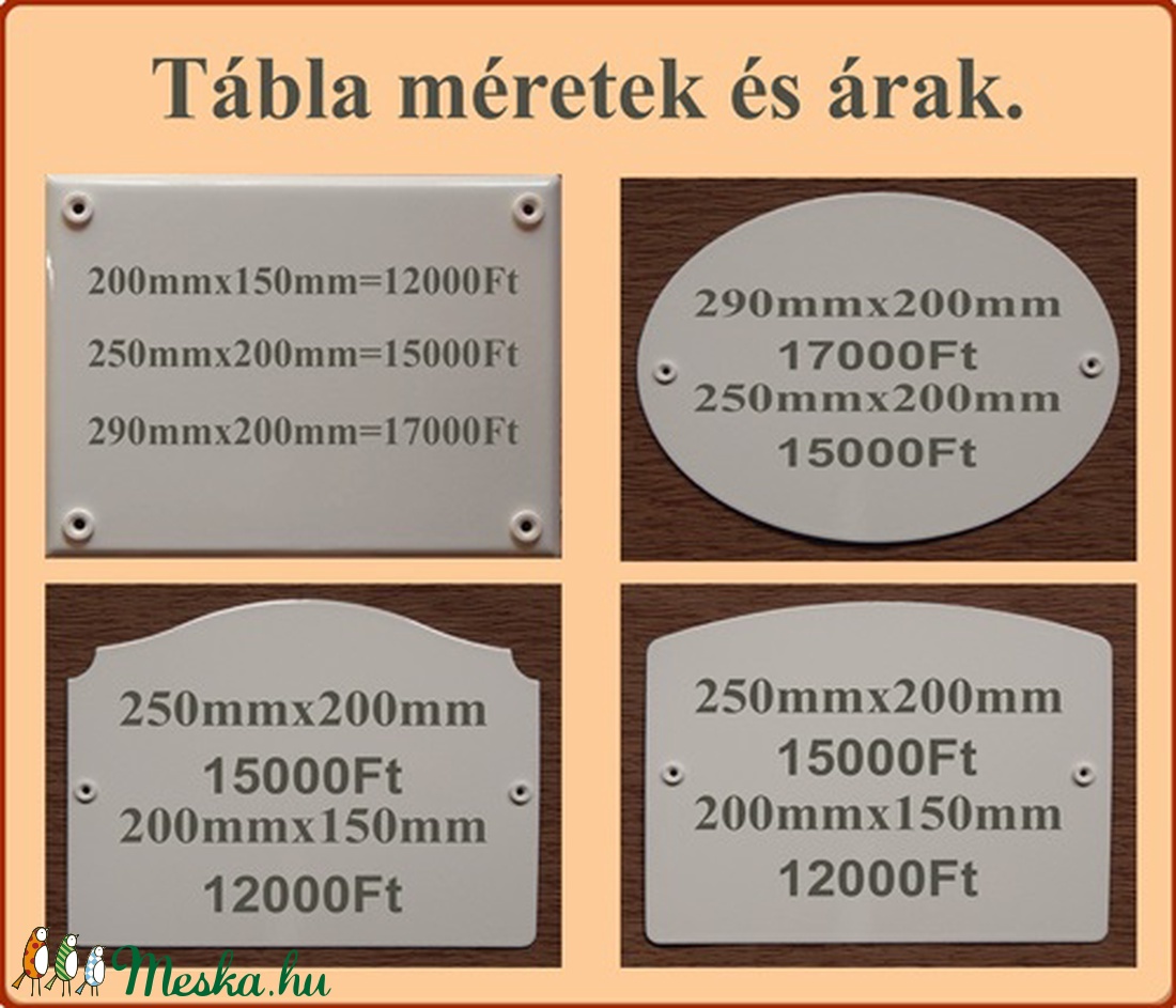 Tűzzománc házszám táblák. - - Meska.hu Tűzzománc házszám táblák. - - Meska.hu