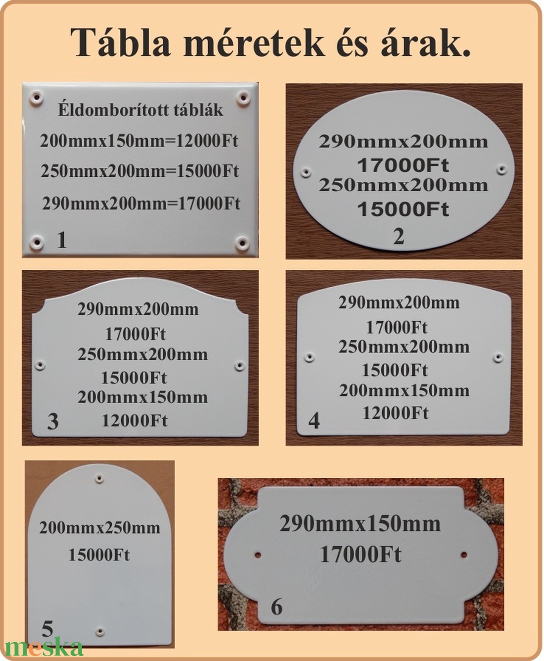 Tűzzománc házszám táblák. - otthon & életmód - ház & kert - házszám - Meska.hu Tűzzománc házszám táblák. - otthon & életmód - ház & kert - házszám - Meska.hu