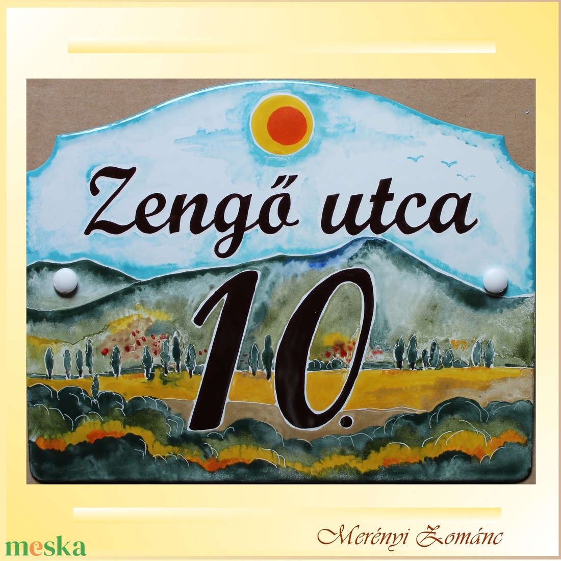 Tűzzománc házszám táblák. - otthon & életmód - ház & kert - házszám - Meska.hu Tűzzománc házszám táblák. - otthon & életmód - ház & kert - házszám - Meska.hu