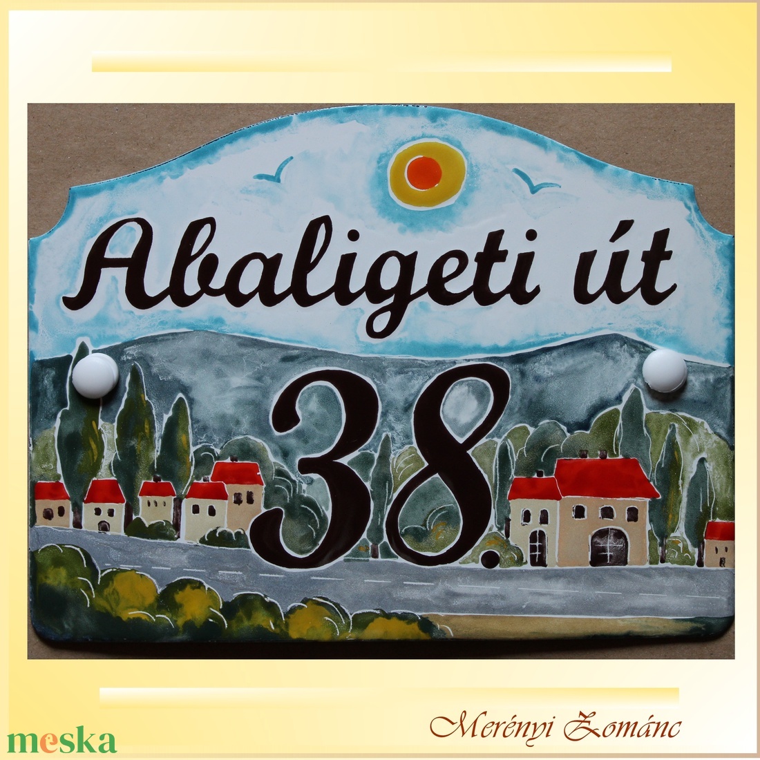 Tűzzománc házszám táblák. - otthon & életmód - ház & kert - házszám - Meska.hu Tűzzománc házszám táblák. - otthon & életmód - ház & kert - házszám - Meska.hu