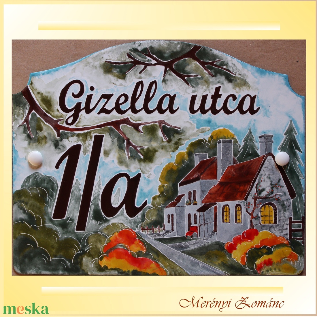 Házszámtábla. - otthon & életmód - ház & kert - házszám - Meska.hu Házszámtábla. - otthon & életmód - ház & kert - házszám - Meska.hu