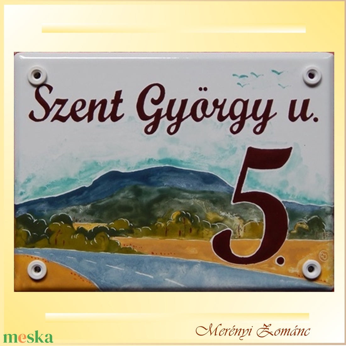 Tűzzománc házszám táblák. - otthon & életmód - ház & kert - házszám - Meska.hu Tűzzománc házszám táblák. - otthon & életmód - ház & kert - házszám - Meska.hu