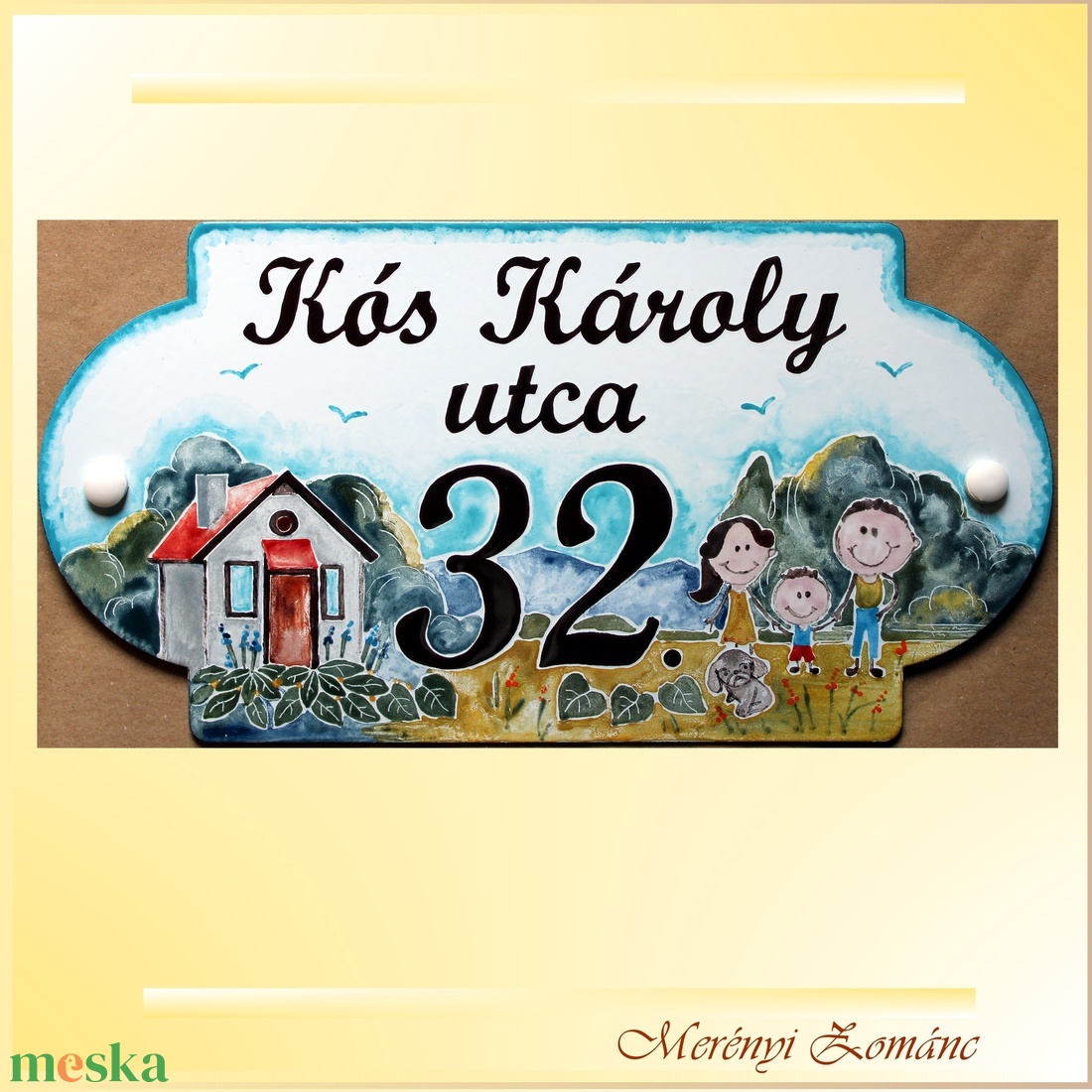 Tűzzománc házszám táblák. - otthon & lakás - ház & kert - házszám - Meska.hu Tűzzománc házszám táblák. - otthon & lakás - ház & kert - házszám - Meska.hu