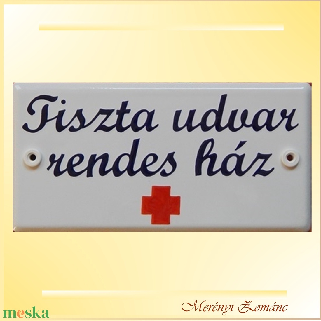 Tűzzománc névtábla. - otthon & életmód - ház & kert - névtábla - Meska.hu Tűzzománc névtábla. - otthon & életmód - ház & kert - névtábla - Meska.hu