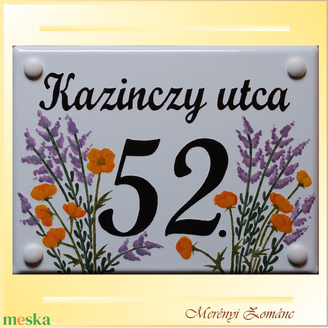 Utcatábla. - otthon & életmód - ház & kert - házszám - Meska.hu Utcatábla. - otthon & életmód - ház & kert - házszám - Meska.hu