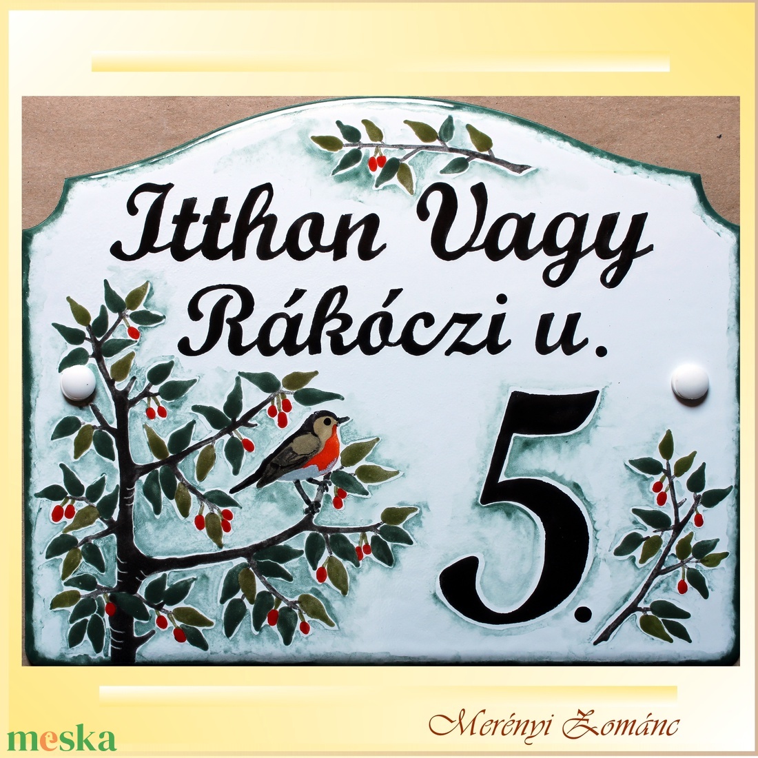 Tűzzománc házszám táblák. - otthon & életmód - ház & kert - házszám - Meska.hu Tűzzománc házszám táblák. - otthon & életmód - ház & kert - házszám - Meska.hu