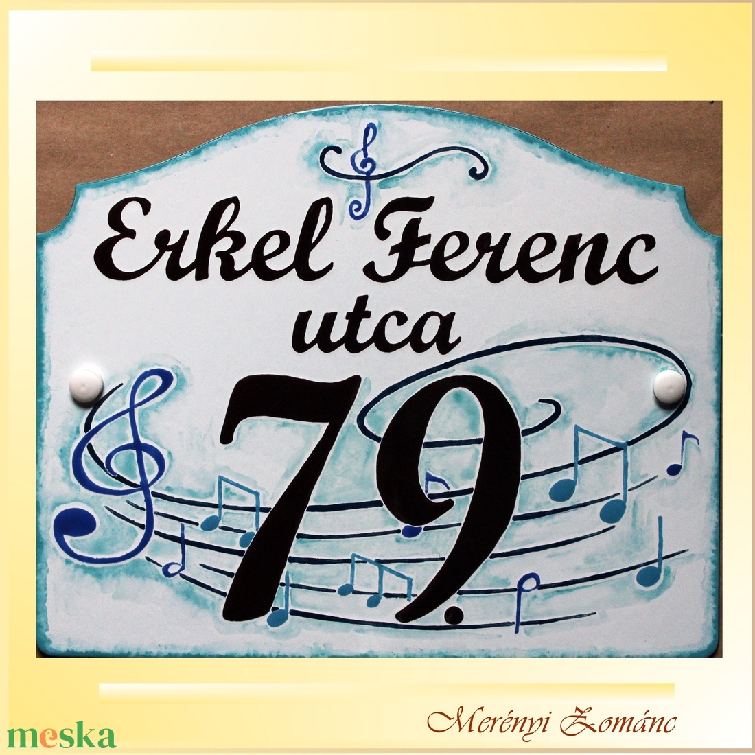 Tűzzománc házszám táblák. - otthon & életmód - ház & kert - házszám - Meska.hu Tűzzománc házszám táblák. - otthon & életmód - ház & kert - házszám - Meska.hu