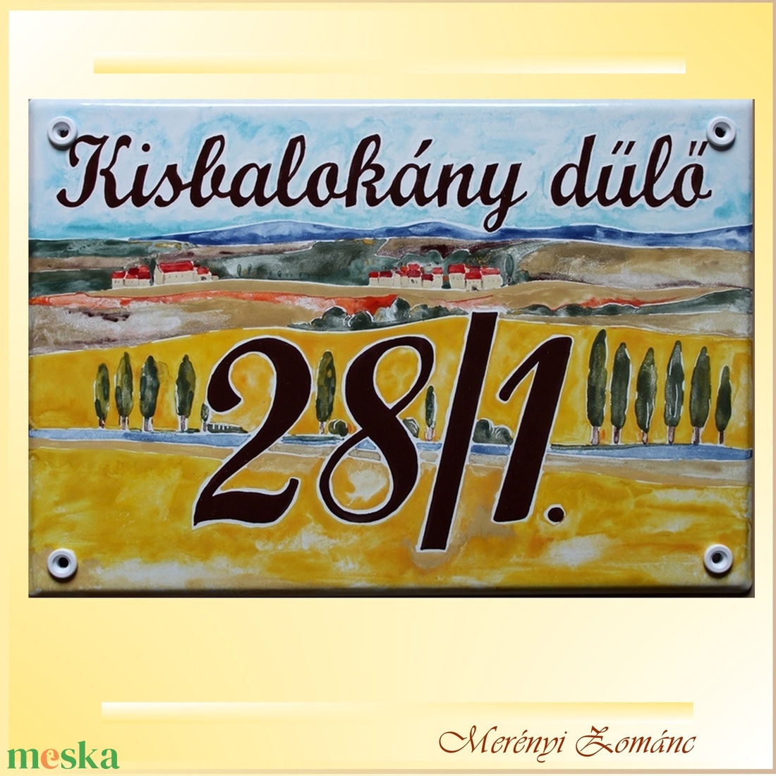 Tűzzománc házszám táblák. - otthon & életmód - ház & kert - házszám - Meska.hu Tűzzománc házszám táblák. - otthon & életmód - ház & kert - házszám - Meska.hu