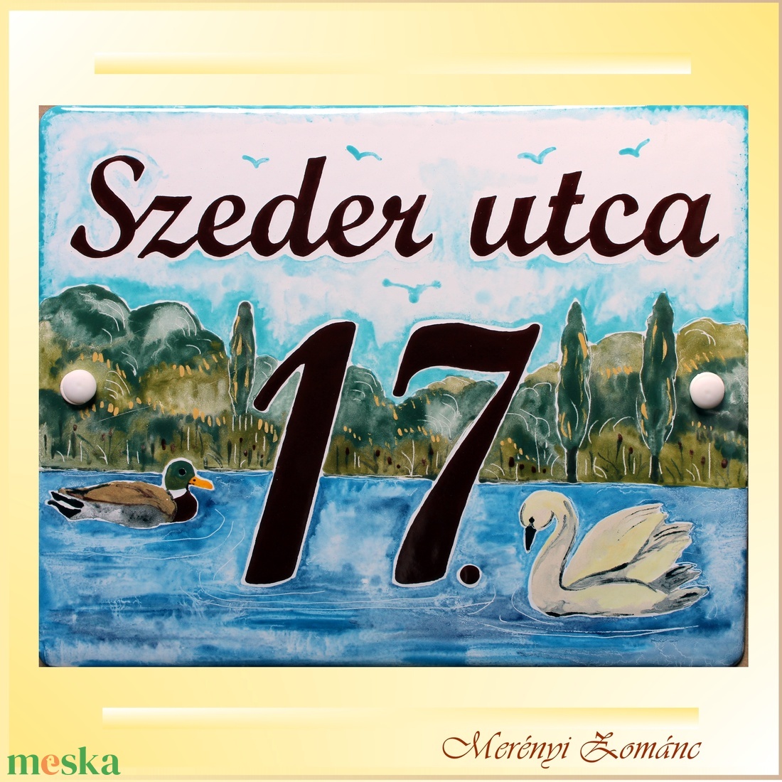 Tűzzománc házszám táblák. - otthon & életmód - ház & kert - házszám - Meska.hu Tűzzománc házszám táblák. - otthon & életmód - ház & kert - házszám - Meska.hu
