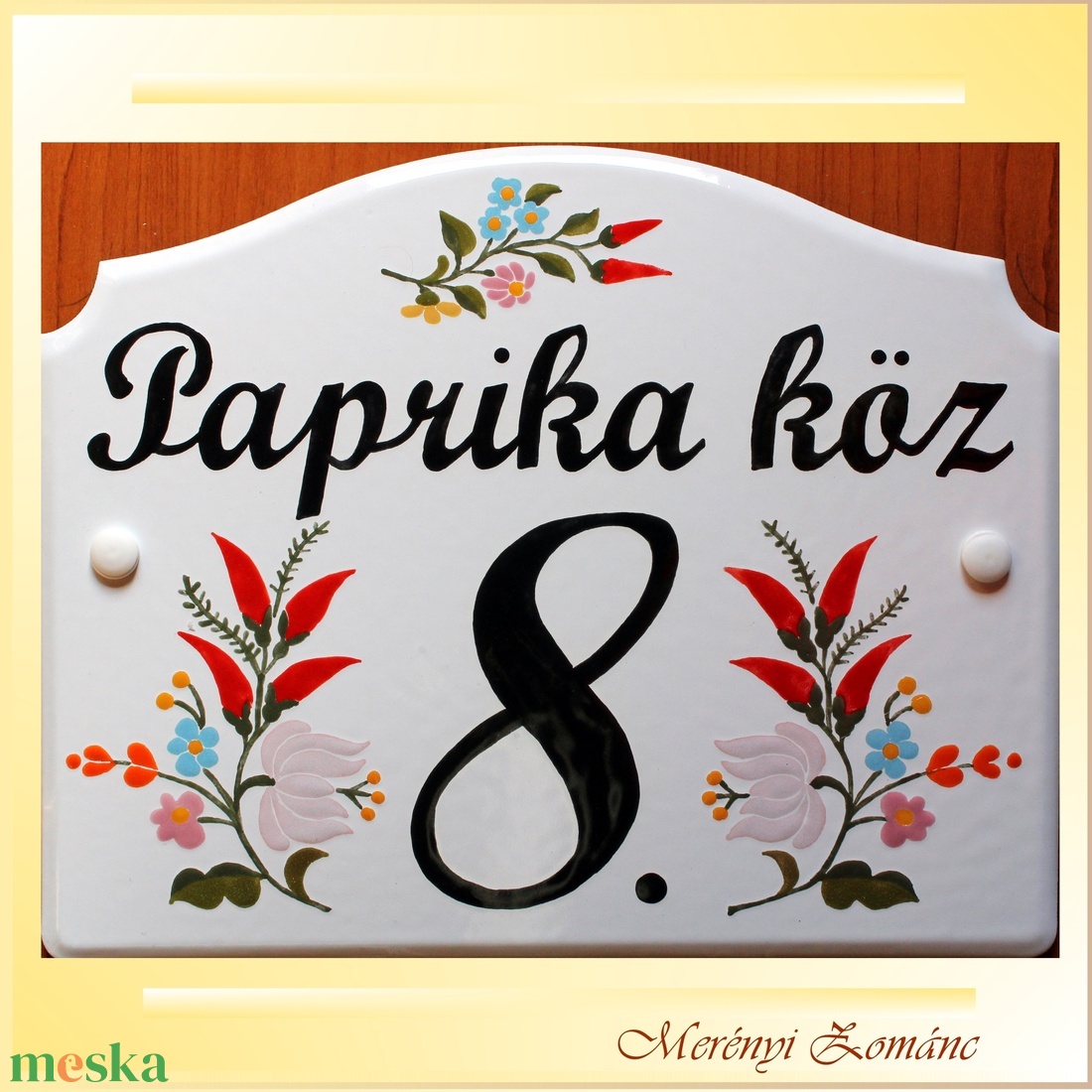 Tűzzománc házszám táblák. - otthon & életmód - ház & kert - házszám - Meska.hu Tűzzománc házszám táblák. - otthon & életmód - ház & kert - házszám - Meska.hu