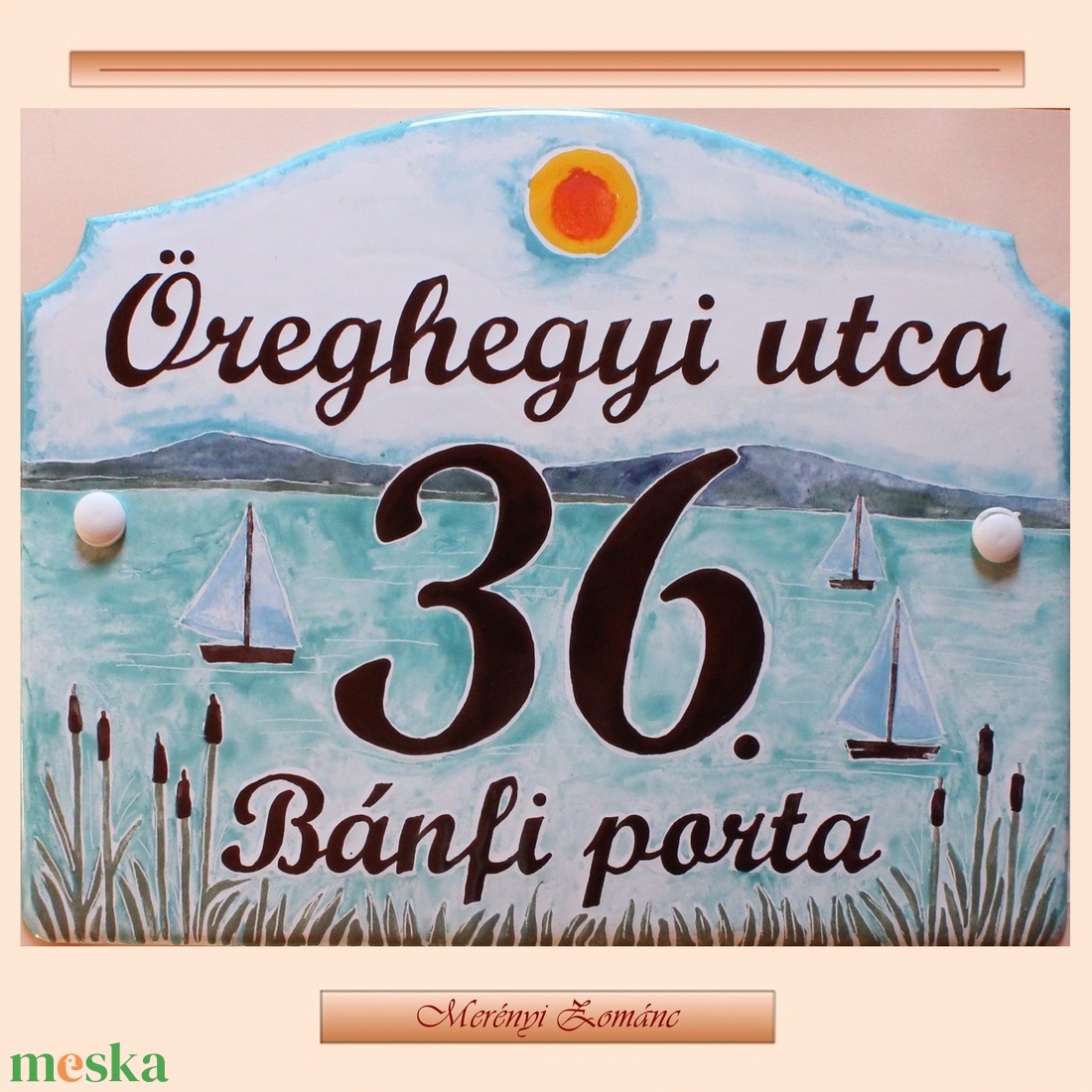 Tűzzománc házszám táblák. - otthon & életmód - ház & kert - házszám - Meska.hu Tűzzománc házszám táblák. - otthon & életmód - ház & kert - házszám - Meska.hu