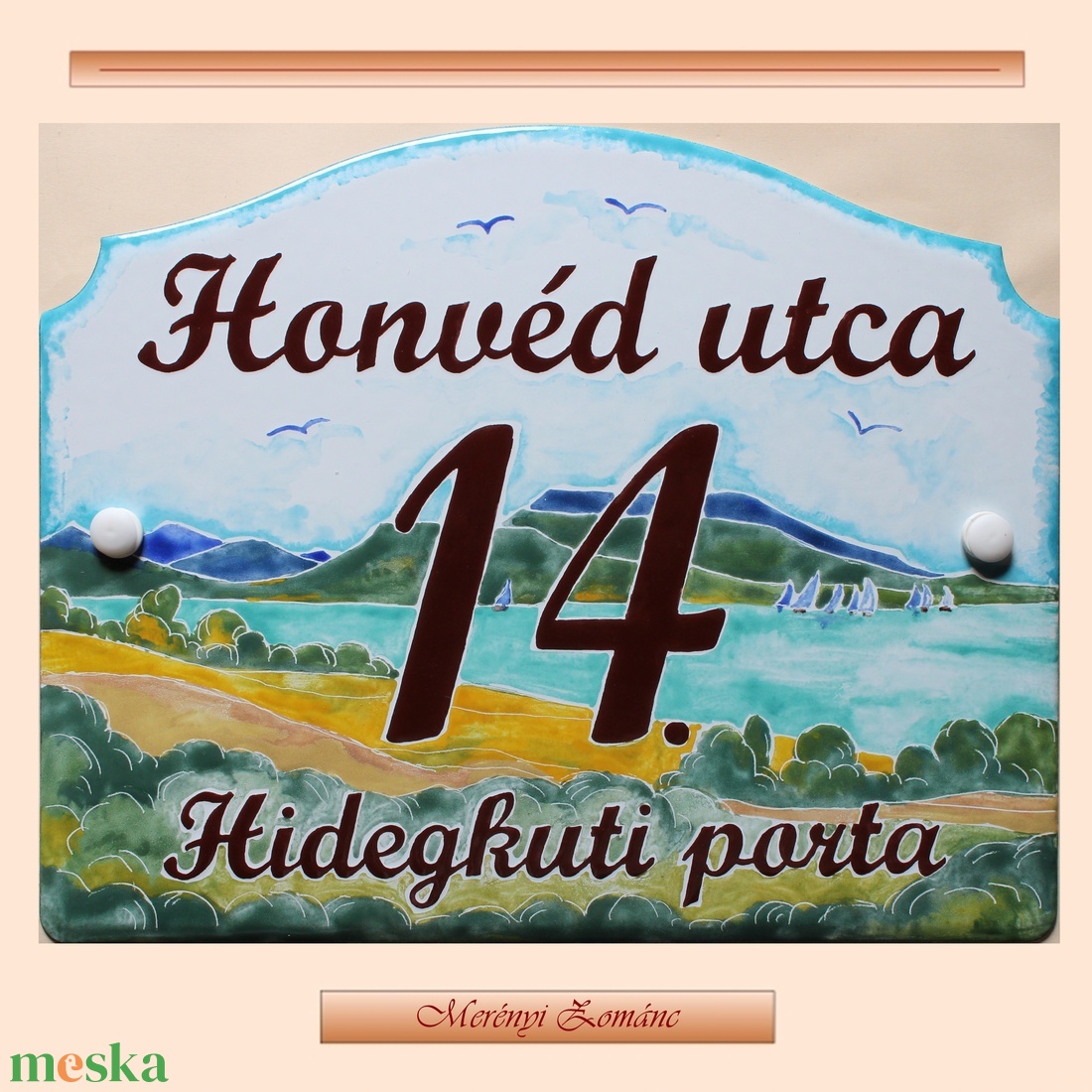 Tűzzománc házszám táblák. - otthon & életmód - ház & kert - házszám - Meska.hu Tűzzománc házszám táblák. - otthon & életmód - ház & kert - házszám - Meska.hu