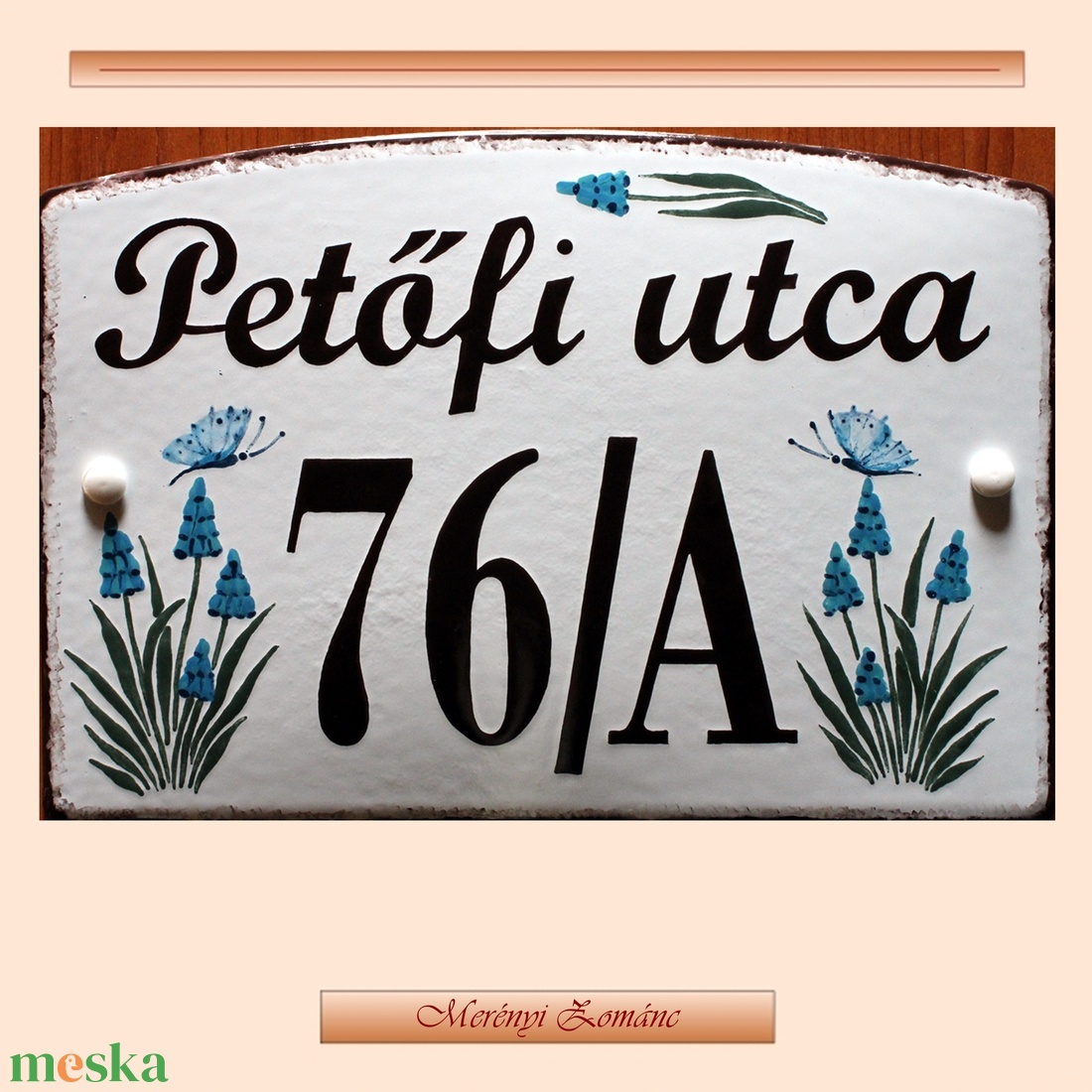 Tűzzománc házszám táblák. - otthon & életmód - ház & kert - házszám - Meska.hu Tűzzománc házszám táblák. - otthon & életmód - ház & kert - házszám - Meska.hu