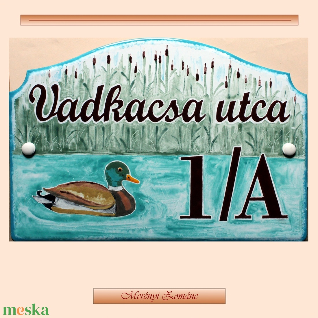 Tűzzománc házszám táblák. - otthon & életmód - ház & kert - házszám - Meska.hu