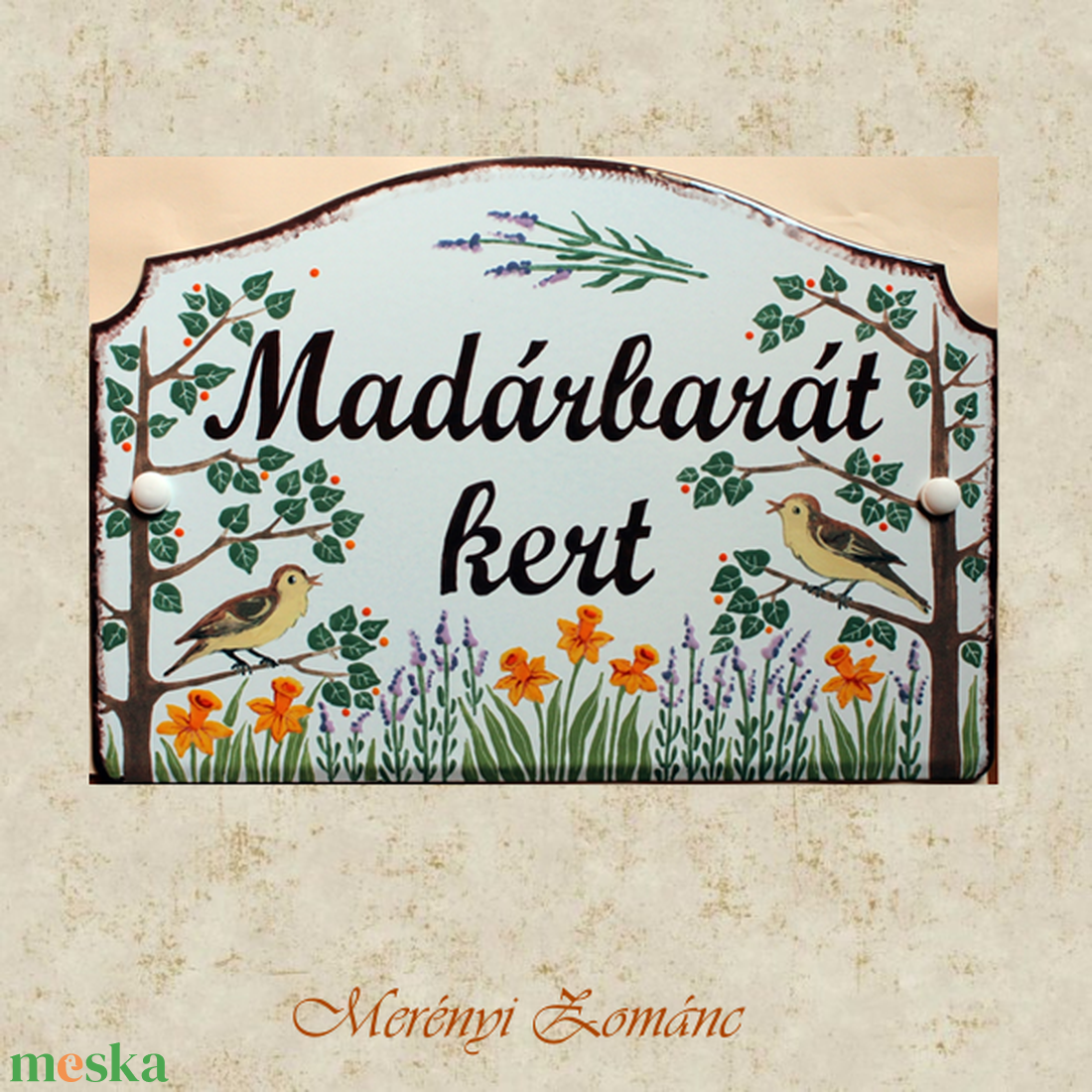 Tűzzománc házszám táblák. - otthon & életmód - ház & kert - házszám - Meska.hu